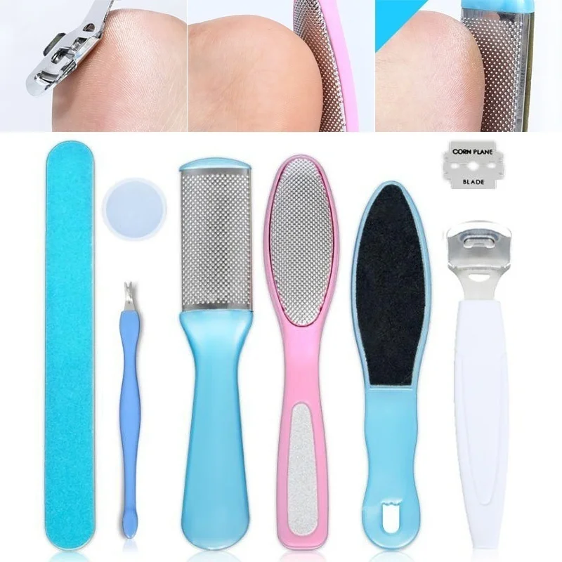 8 In 1 Exfoliating Manicure Pedicure Set Foot Care Dead Skin Remover Tool WOL5 | Красота и здоровье
