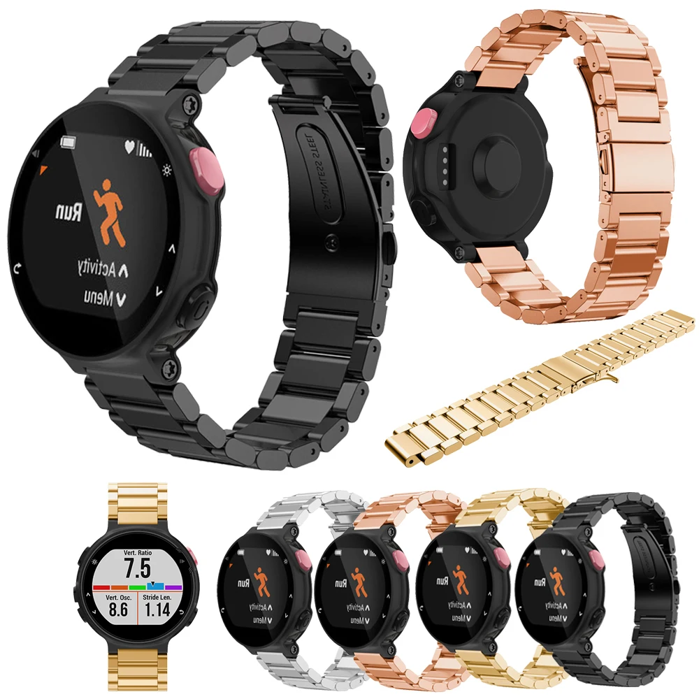 

for Garmin Garmin Forerunner 630 Strap Stainless Steel Metal Bracelet for Garmin Forerunner 220 230 235 630 620 735 Bands Band