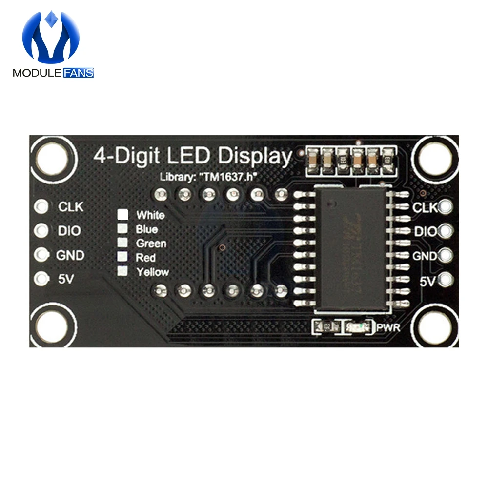 0,3" 0,36 дюйма 0,36 TM1637 7 сегментов цифровой Дисплей трубка 4-разрядный светодиодный модуль для Arduino красного цвета