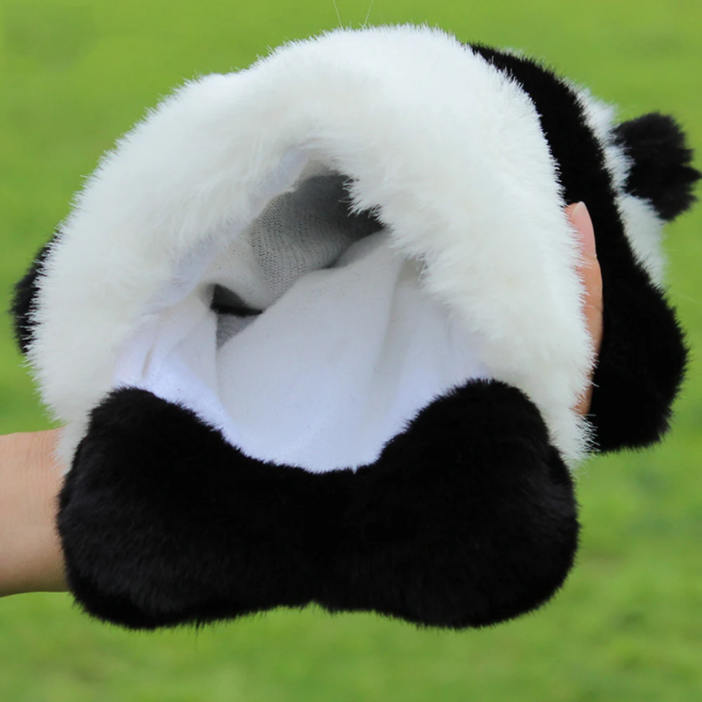 Animal Hand Puppets Panda Finger Puppets Toys Stuffed Baby Plush Toys Happy Family Fun Hand Kids 3