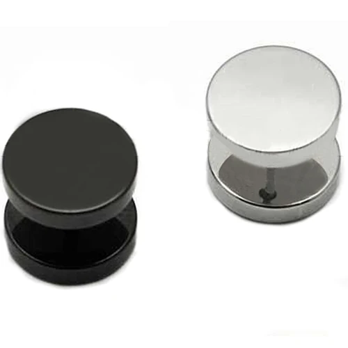 

New 3 4 5 6 8 10 12 mm Men Women Girl Cool Barbell Punk Gothic Stainless Steel Studs Earrings 5TP8 6SEI 7ES8 85ZN Drop Shipping