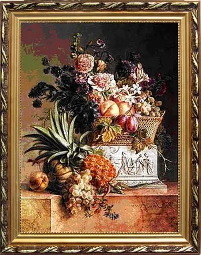 Стены ковер, ананас, куча Flowersand фруктов, ткань искусство фотографии, украшение стены Аватар