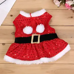DOGGYZSTYLE рождественское платье для Собаки Одежда для маленькой собаки рождественское красное платье юбка Щенок Домашние животные жилет