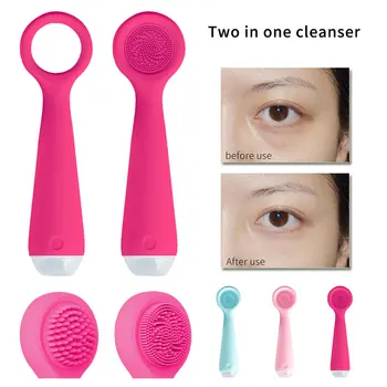 

Silicone Facel Cleansing Machine Electric Face Washing Brushes Skin Care Blackhead Remover Pore Cleaner massage USB Rechargeable