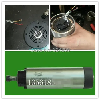 

1.5kw ER11Chuck 4bearing 65mm diameter 400HZ 220V air cooled 8A 24000rpm spindle motor Bset seller good reputation