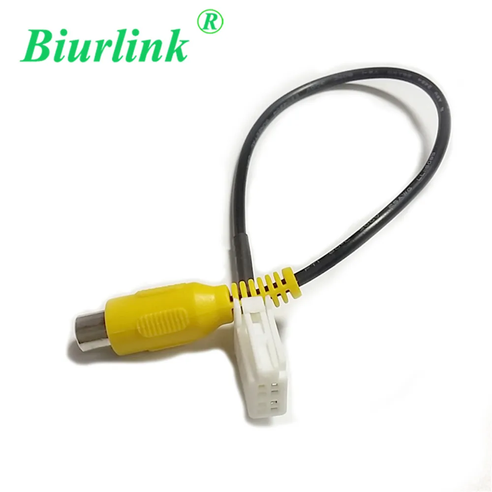 

Biurlink Car Rear Camera Video RCA Plug Reversing Parking Cable Adapter For Mazda CX-5 CX5