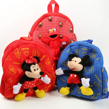 

Cartoon Cute Minnie Mickey Sesame Street Backpack School Bag for Children Baby Sesame Street Backpack Kindergarten School Bag