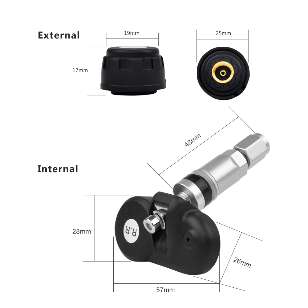 AOSHIKE Wireless Car Tire Pressure Alarm Monitor System TPMS LCD Display Solar Powered Car 4 External Sensor Temperature Alarm AOSHIKE Wireless Car Tire Pressure Alarm Monitor System TPMS LCD Display Solar Powered Car 4 External Sensor Temperature Alarm