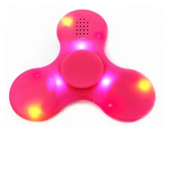 

Hot Sale 3 in 1 Bluetooth Speaker With Colorful LED Fidget Gyro Spinner Cordless Loudspeakers with fingertip Free Shipping