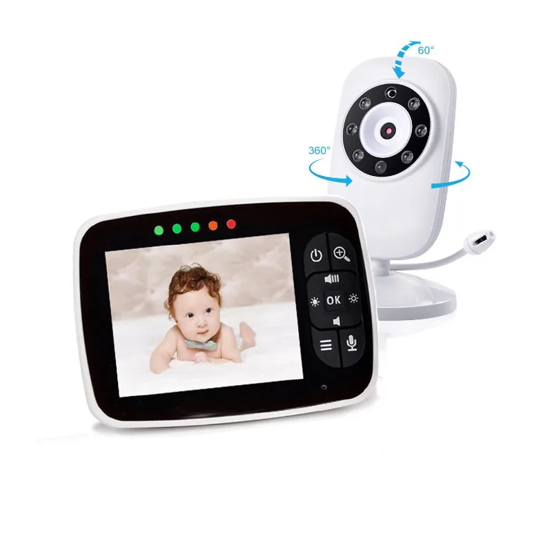 

MBOSS Smart Baby Monitor 3.5 Inch LCD Digital Camera Wireless Babysitter Video&Audio Monitor
