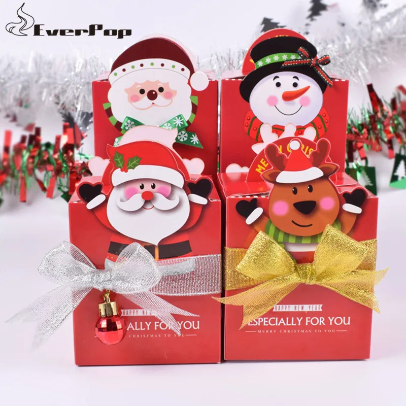 

20Pcs/Lot Gift Box For Christmas Box Small Christmas Fruit Gift Box Large Christmas Apple Package Color Box