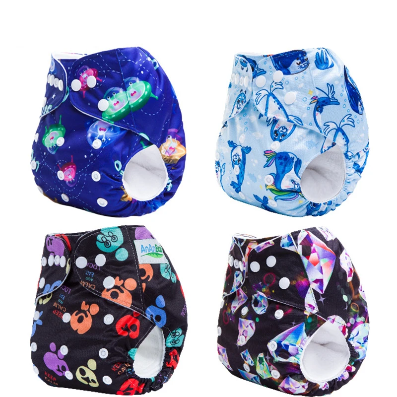 

Colorful Print Adjustable Nappy Diaper Washable Cloth Nappy Reusable Infant Newborn Nappies Available 0-3 years 3-15 kg baby