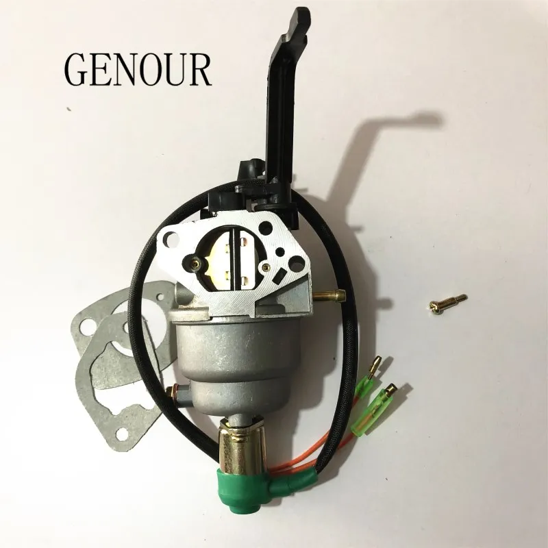 Motor a Gasolina Carburador para Gerador Válvula de Estrangulamento Gerador para Gx340 Carburador Válvula Solenóide Manual Gx390 188f 5kw 6.5kw 7 Peças e acessórios do gerador