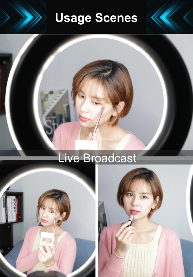 vlog camera selfie ring light for phone computer
