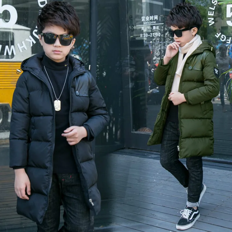 

2018 Autumn Winter Cotton Jacket For Boys Children Jacket Kids Hooded Warm Outerwear Coat For Boy Clothes