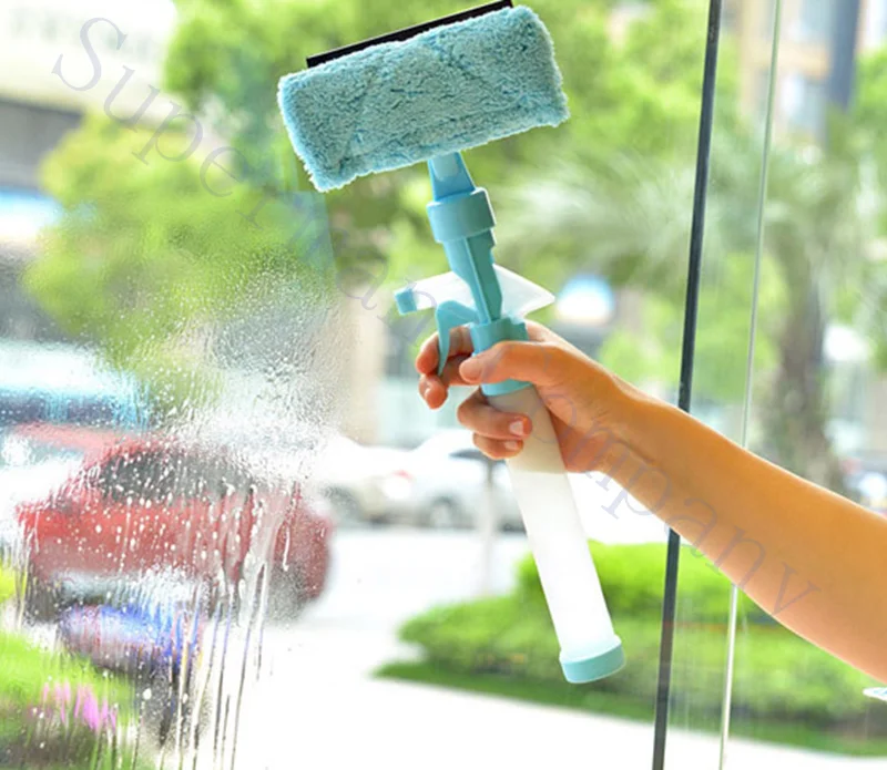 Two sided Scrub window cleaning tools artifact scraper brush tool Spraying scraping brushing in this one