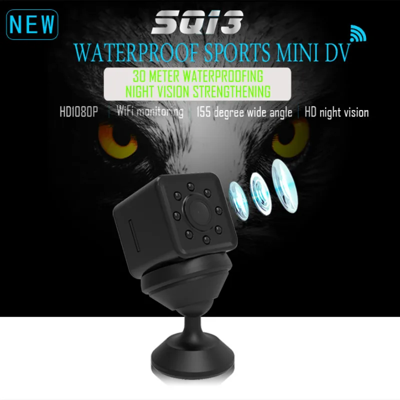 

SQ13 HD WIFI Mini Camera 1080P Wide Angle Waterproof MINI Camcorder DVR Video Sensor Motion Recorder Night Vision Micro Cameras