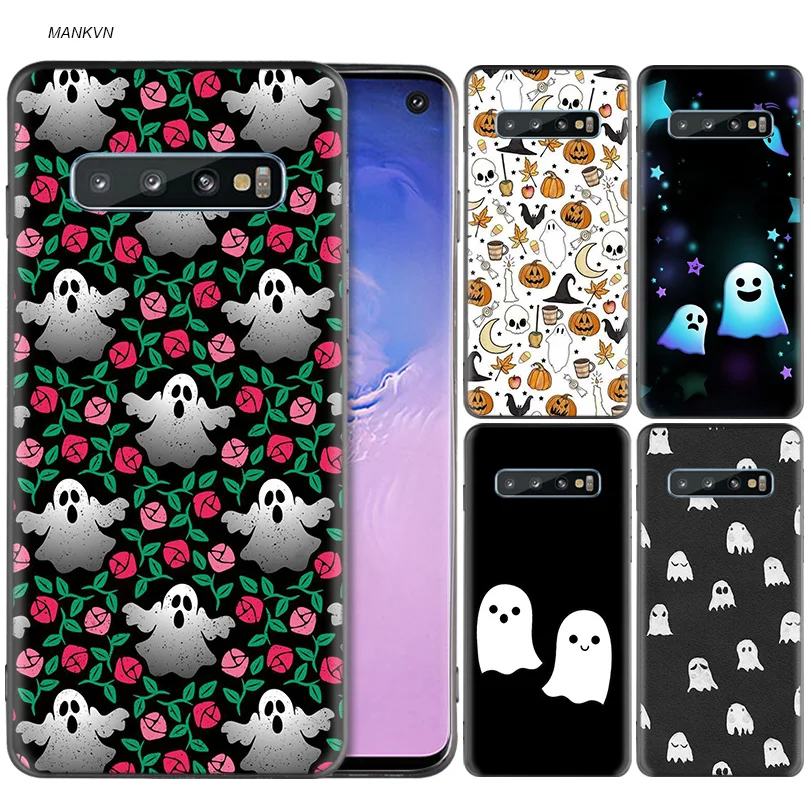 

Ghost HIM Black Silicone Case for Samsung Galaxy M20 S10e S10 S9 M10 S8 Plus 5G S7 S6 Edge Cover Coque