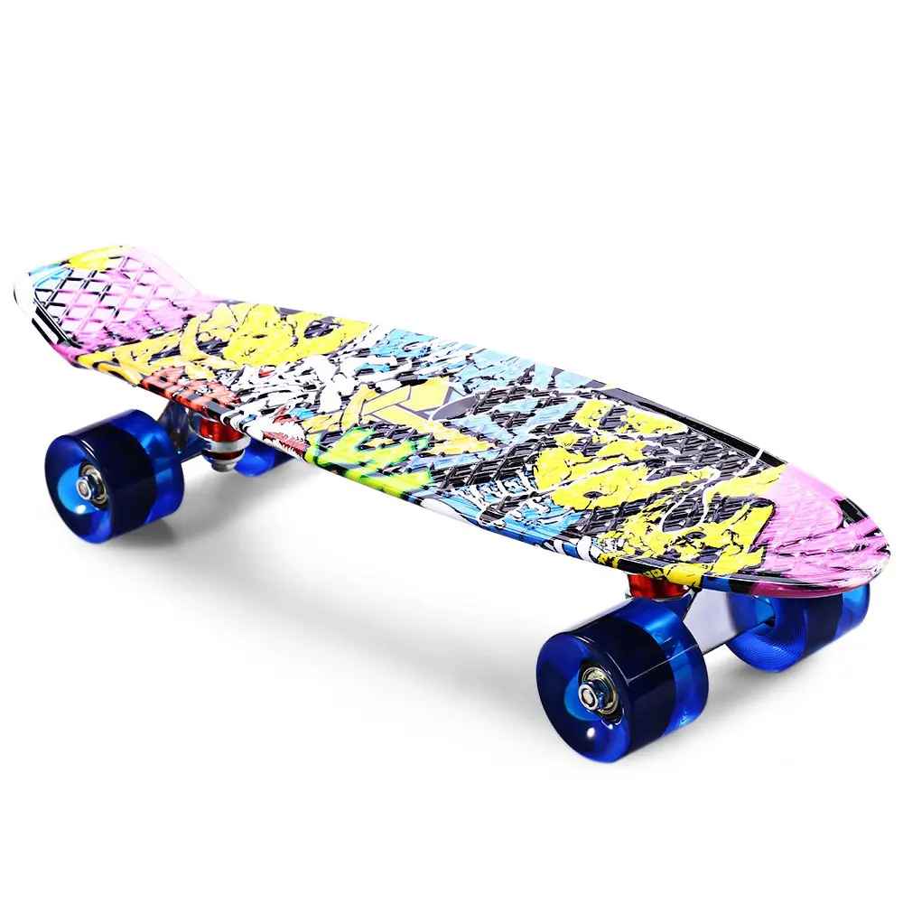 

2016 Freestyle Printing Street 22 inch Dragon Skateboard Printing Graffiti Style Skateboard Complete Retro Skate Board Longboard