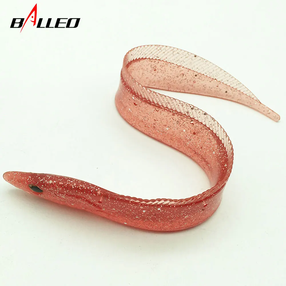 Balleo 2pcs/Fishing Lure 14cm/19cm/28cm Big Hairtail Soft Swim Eel Soft Bait Fishing Tackle