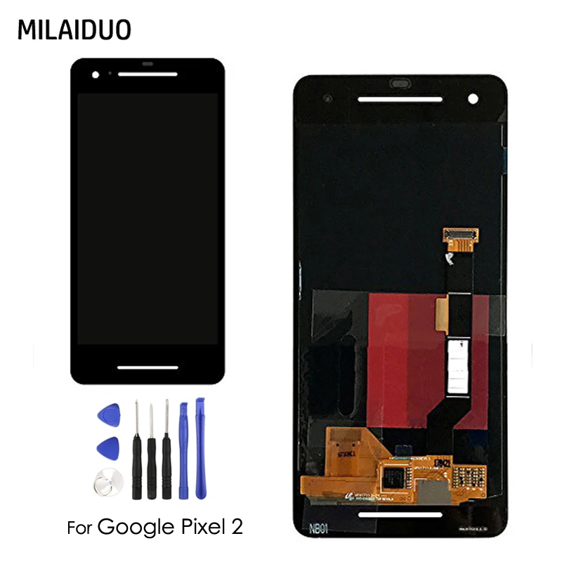 

Original TFT LCD Display For Google Pixel 2 IPS LCD Touch Screen Digitizer Assembly Replacement 5.0" No Frame + Tools