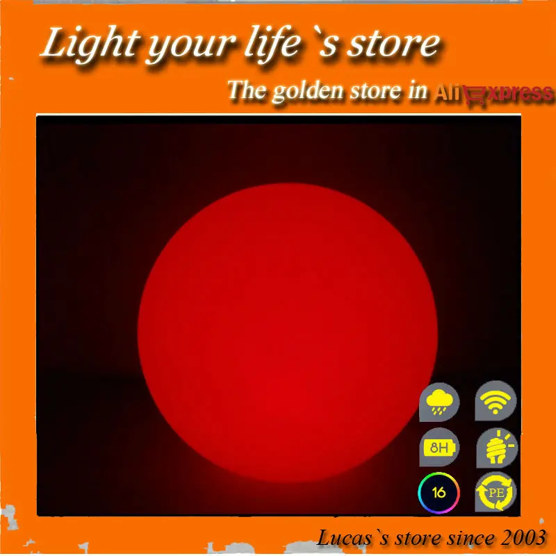 

20cm garden/home/exhibition led sphere