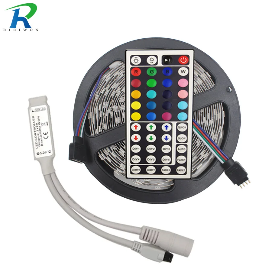 Светодиодная лента RGB RGBW SMD 5050 водонепроницаемая гибкая светодиодная Диодная DC12V 5
