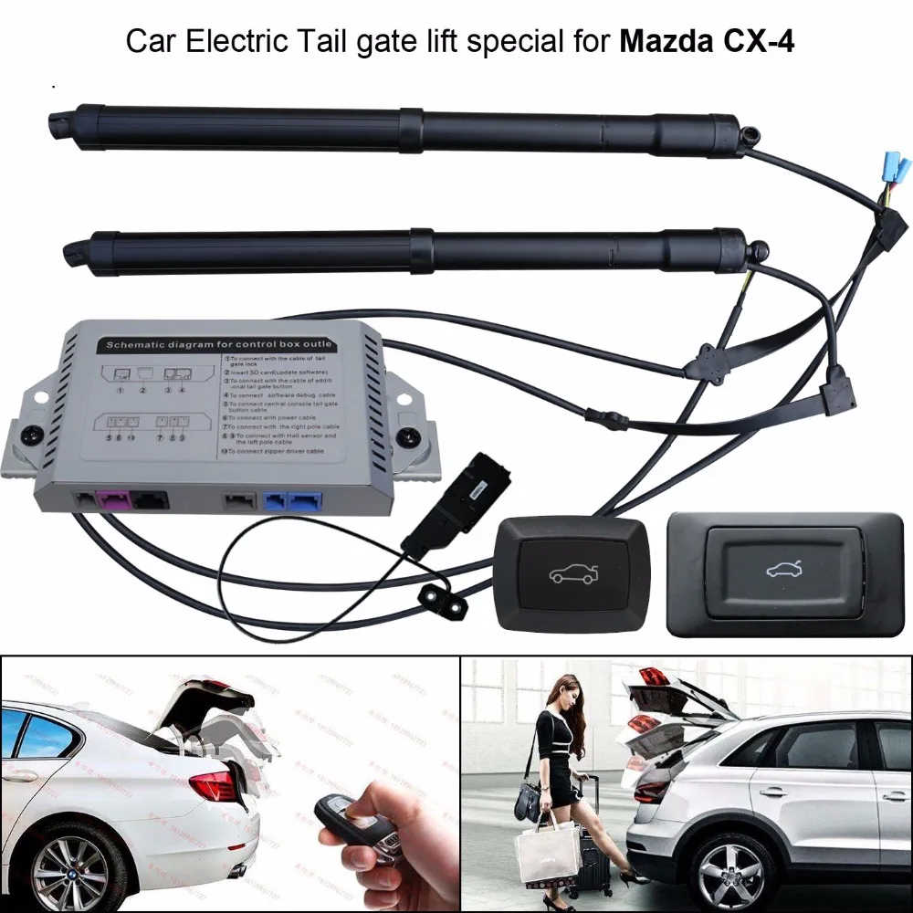 Автомобильный Электрический подъемник для хвостовых ворот, специально для Mazda CX-4 CX4, легко для управления багажником с защелкой