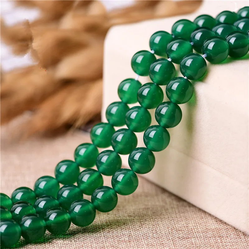 Buy RONGQING Natural Dark Green Beads for DIY Jewelry Making Necklace Bracelets