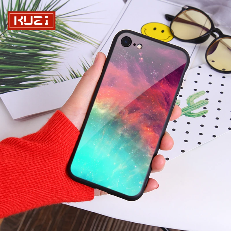 

KUZI Phone Bag Case For iphone 7 XS MAX Case Soft Back Cover For iphone 6 6S 7 8 Plus iphone X XR Half Wrapped Case