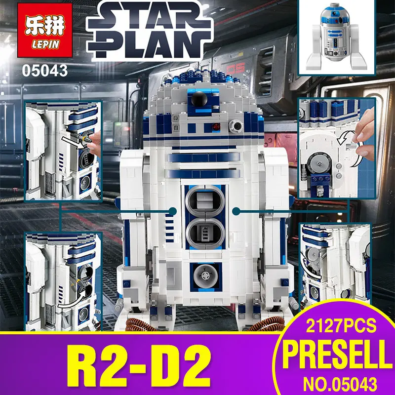 

Lepin 05043 Genuine Star War Series The R2-D2 Robot Set Out of print Building Blocks Bricks Minifigures Toys legoed 10225