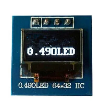 

0.49 inch 4P White OLED Module SSD1306 Drive IC 64*32 IIC Interface 3.3-5V