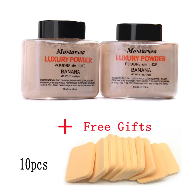 

brand mostarsea makeup new banana matte loose powder cosmetic for face powder oil control beauty Maquiagem 42g