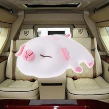 Мультяшная свинья домашняя бамбуковая древесная сумка для автомобиля домашняя бамбуковая карбоновая древесная сумка плюшевая кукла Игрушка Декор