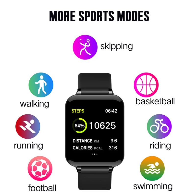 Maxinrytec B57 Смарт часы фитнес трекер шаги Smartwatch Браслет трекера физической