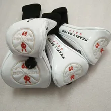 Golf UT Headcovers Hybrid Covers PU Leather White And Black Fariway Wood Cover Driver Cover