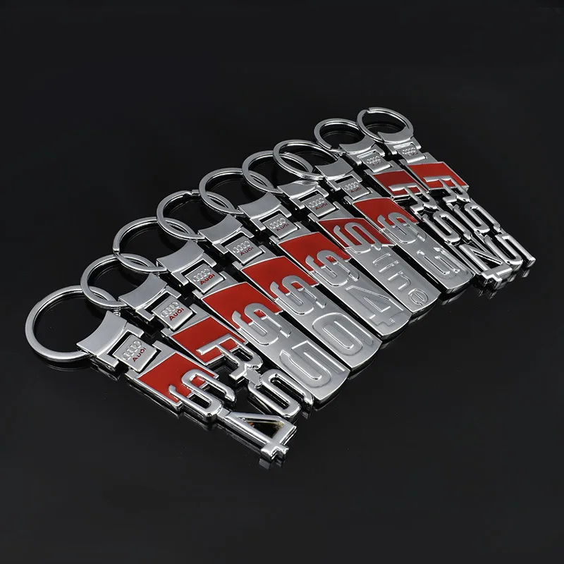 

Audi S3/S5/Sline car logo metal keychain advertising waist hanging key ring pendant Y-010