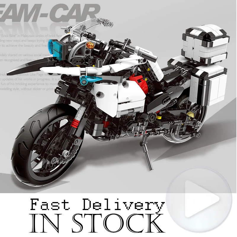 

03019 Genuine 1075PCS The Patrol Motorcycle Set XINGBAO Building Blocks Bricks Educational Funny Toys Gifts For KidINGly