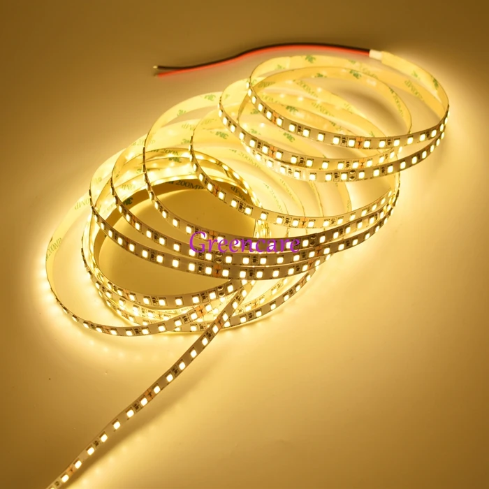 10 м/лот 2400Lm/M 8 мм яркая светодиодная лента DC12V 24V 2835 120 LED Гибкая лампа 600