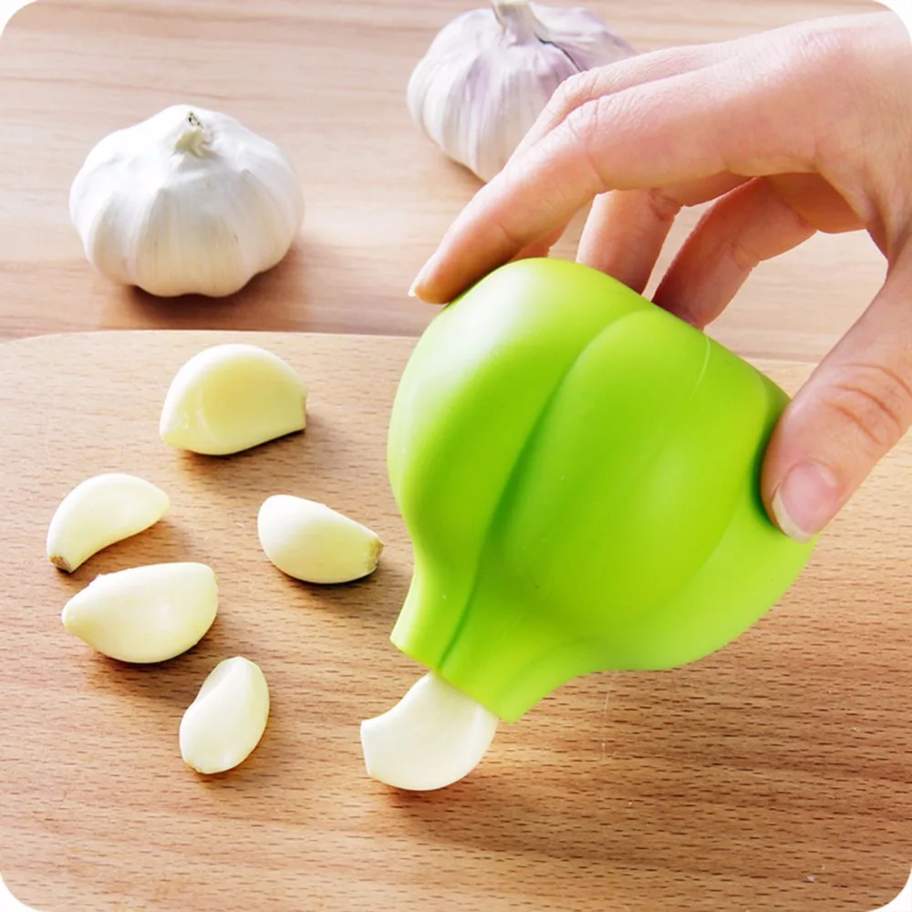 2PS Creative Silicone Garlic Peeler Pounder Practical Utility Kitchen
