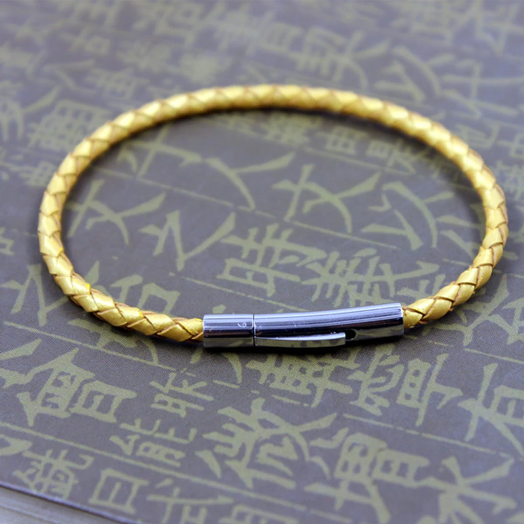 5 Set 22 Mm Jewelry Connectors Leather Cord Ends Cap Fit 3 mm Leather Rope Bracelets Necklaces Findings Buckle DIY Jewelry Craft