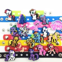 18 шт. ПВХ маленькая лошадь аксессуары для обуви обувь очаровательные украшения для обуви с 8 шт. браслет детские подарки