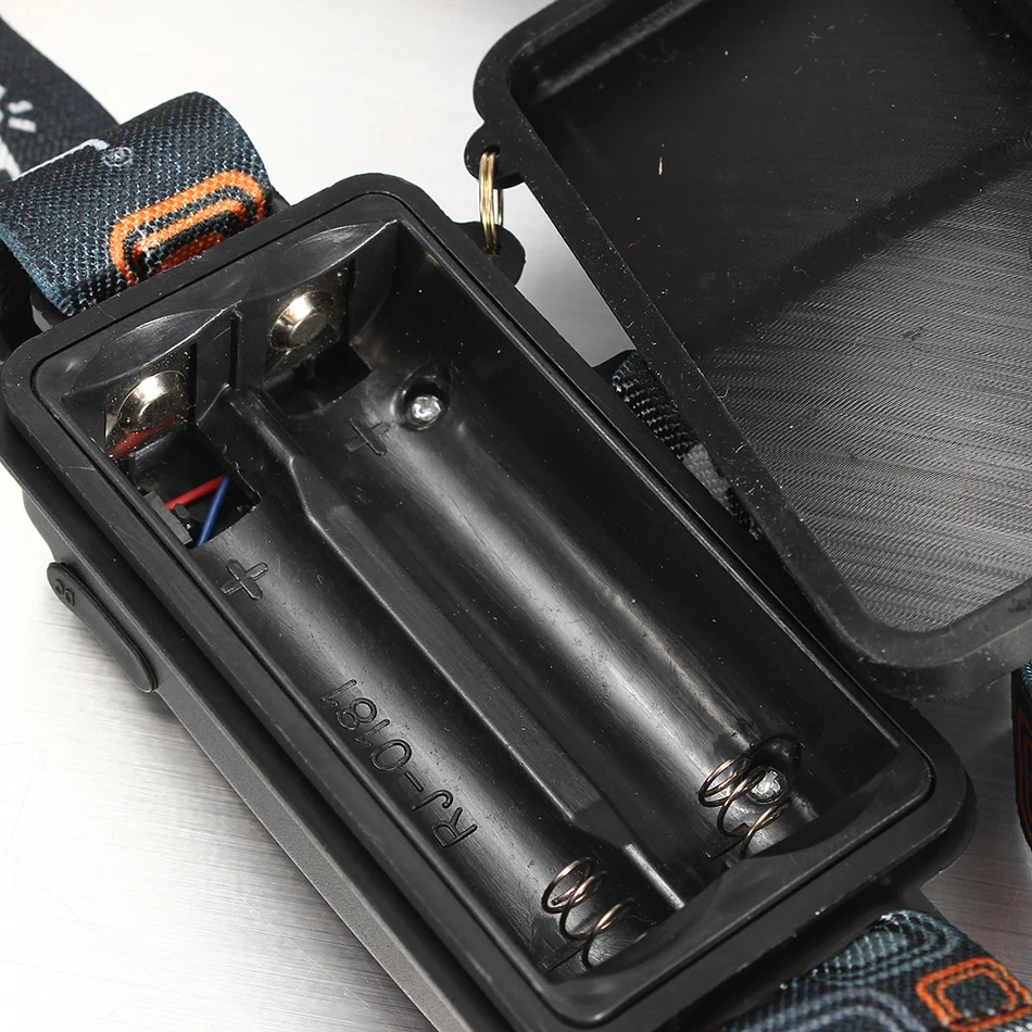 Мощный перезаряжаемый большой светодиодный налобный фонарь XM L XML 3x T6 + 2R5 5000 лм