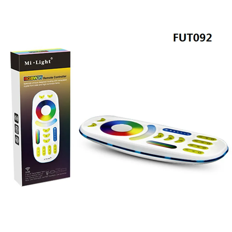 

DC12-24V Mi Light 2.4G 4Zone RF Wireless RGB RGBW LED Remote Controller Milight control Dimmer For RGBW Led Strip Lamp Light