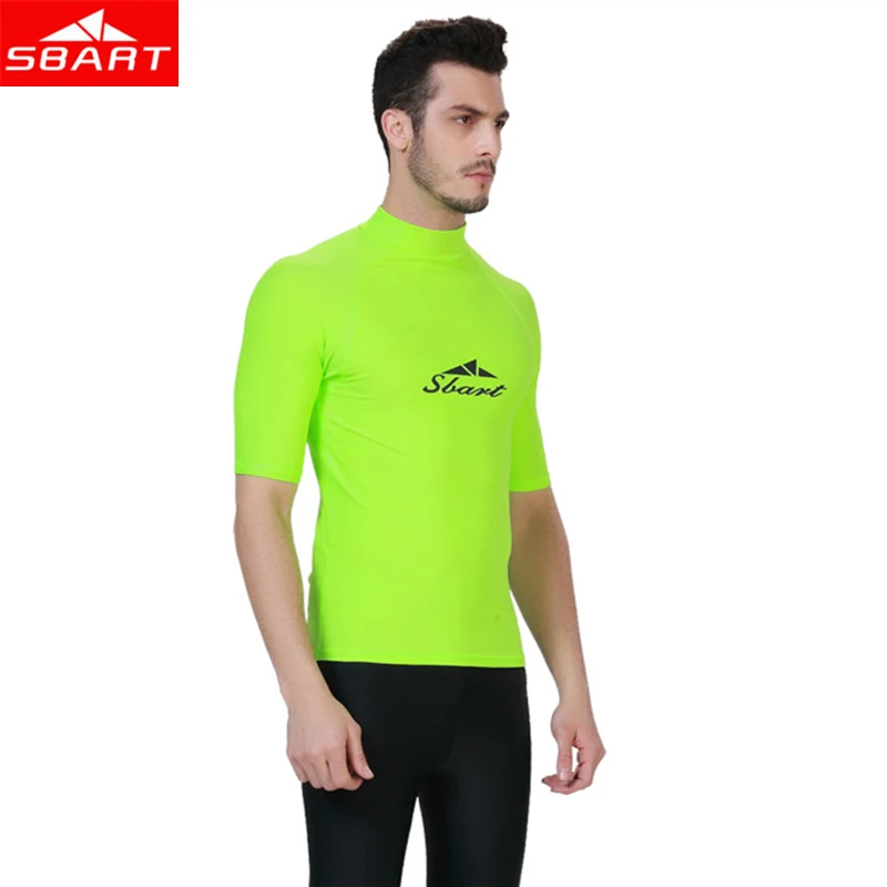 SBART 4XL Lycra Float Diving Wetsuits Men's Top Short Long Sleeve
