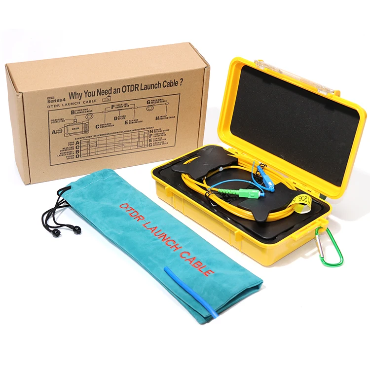 

500m SM Optical Fiber OTDR Launch Cable Box/Fiber Rings/OTDR Dead Zone Eliminator,Multi Connectors for Choosing