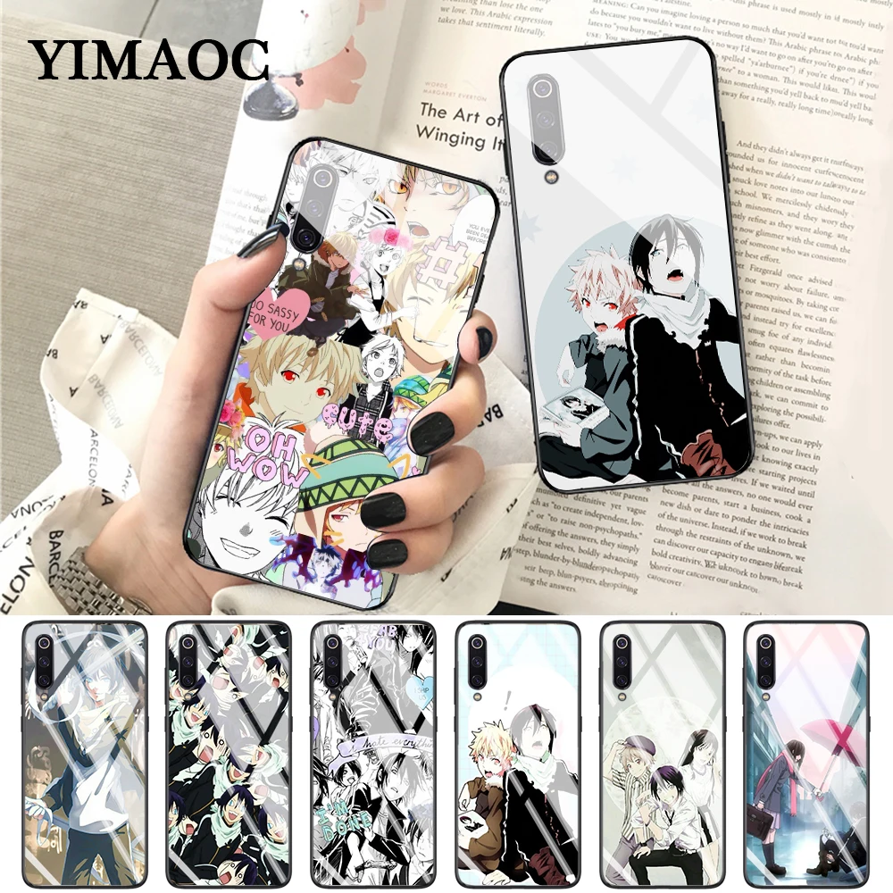 

YIMAOC Noragami yato Anime Pattern Glass Case for Xiaomi Redmi 4X 6A note 5 6 7 Pro Mi 8 9 Lite A1 A2 F1