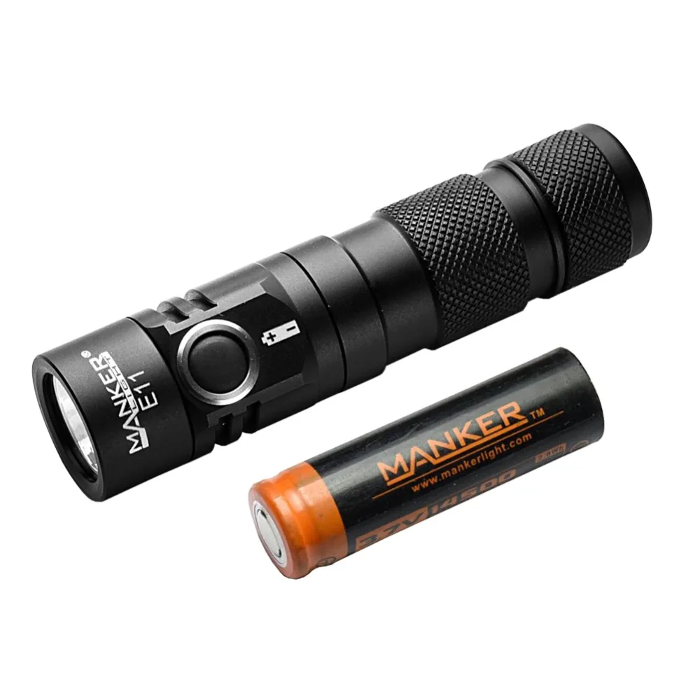 Manker E11 800 Lumens Cree XP-L LED Flashlight Pocket Mini EDC Torch Gear + 750mAh 14500 Rechargeable Battery Included Manker E11 800 Lumens Cree XP-L LED Flashlight Pocket Mini EDC Torch Gear + 750mAh 14500 Rechargeable Battery Included