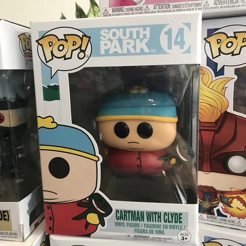 

Exclusive Official Funko pop South Park - Eric Cartman with Clyde Vinyl Action Figure Collectible Model Toy with Original Box