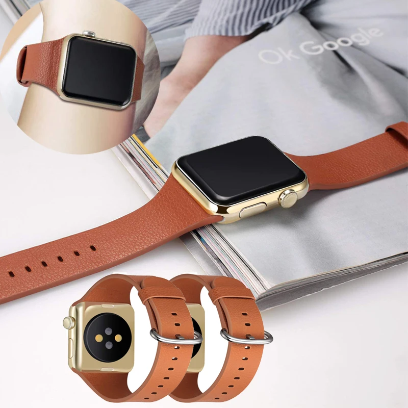 Кожаный ремешок Браслет apple watch 40 мм браслет для apple watch band 44 мм для iwatch band 38 мм серия 4 3 2 1 42 мм аксессуары
